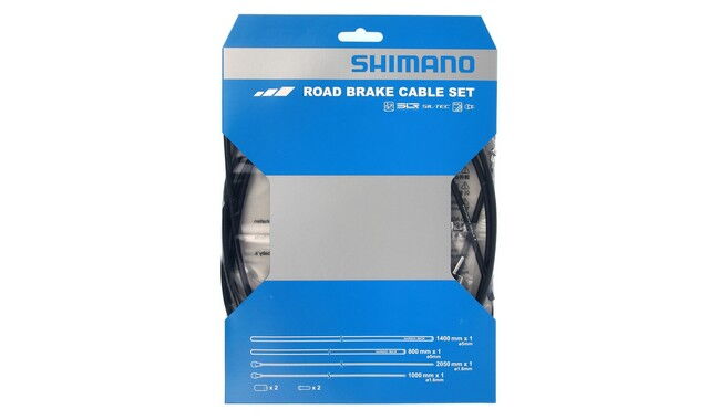 Комплект тормозных рубашек и тросов Shimano Road SIL-TEC - дополнительное фото 1