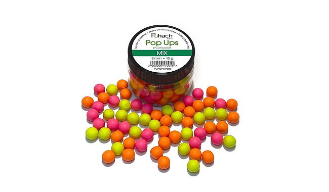 Бойлы Puhach Baits Pop Ups Multicolor 8 мм - фото 9