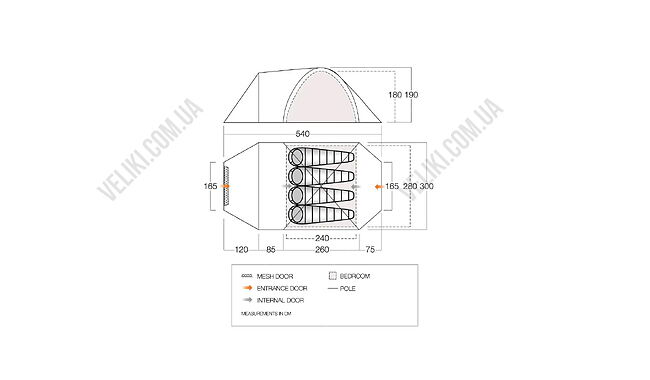 Намет Vango Mokala 450 - дополнительное фото 1