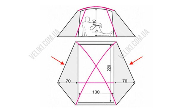 Намет Terra Incognita Adria 2 - дополнительное фото 4