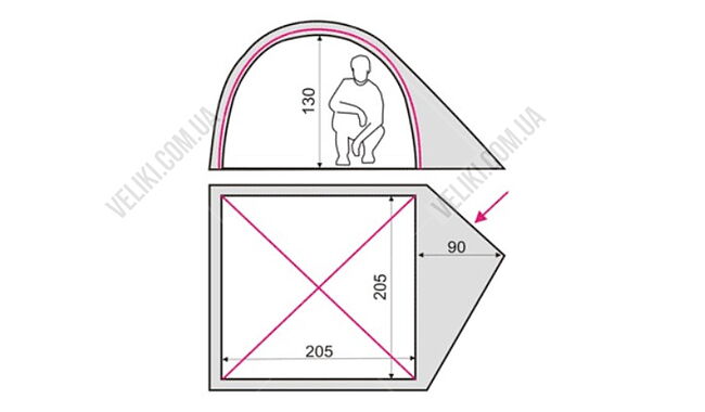 Палатка Terra Incognita Alfa 3 - дополнительное фото 4