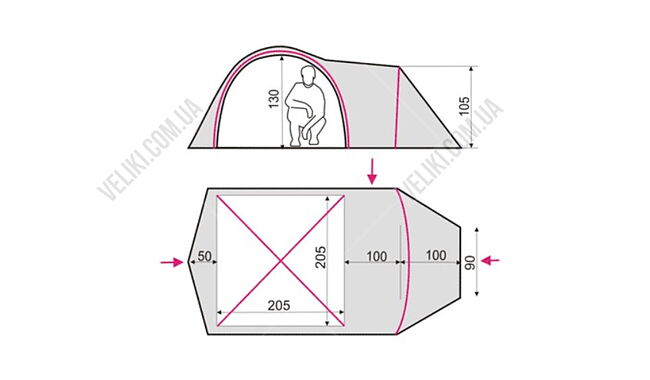 Палатка Terra Incognita Geos 3 - дополнительное фото 4