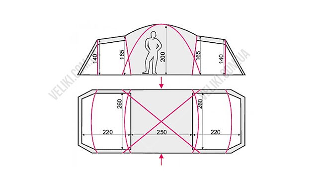 Палатка Terra Incognita Grand 8 - дополнительное фото 1
