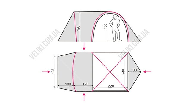 Палатка Terra Incognita Olympia 4 - дополнительное фото 4