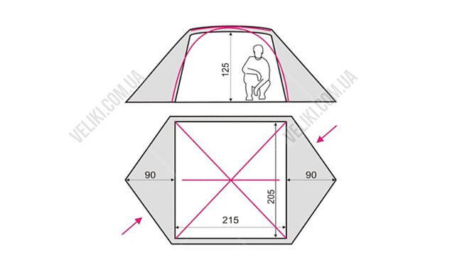 Намет Terra Incognita Omega 3 - дополнительное фото 4