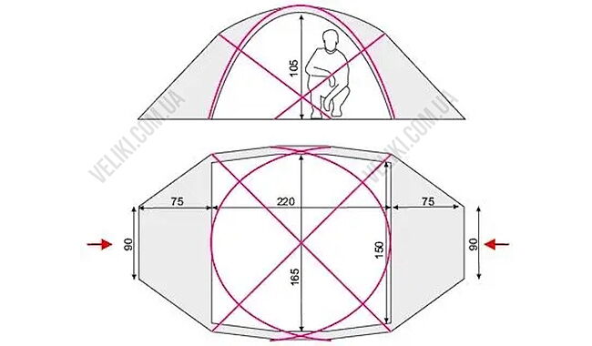 Намет Terra Incognita Toprock 2 - дополнительное фото 7