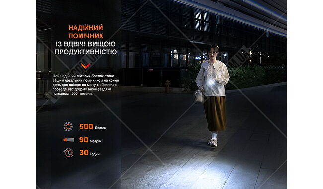 Ліхтар Fenix E03R V2.0 - дополнительное фото 7