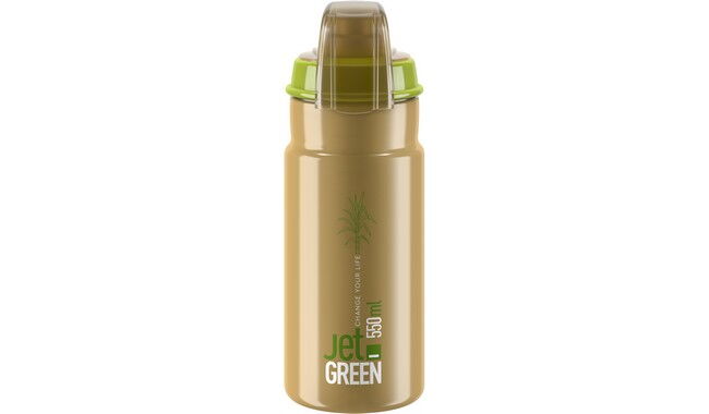 Велофляга Elite Jet Green Plus 550 мл - фото 1