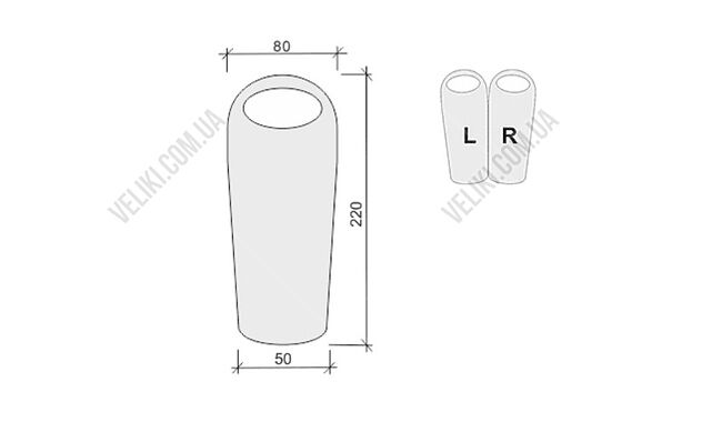Спальний мішок Terra Incognita Alaska 450 220 cм R - дополнительное фото 1