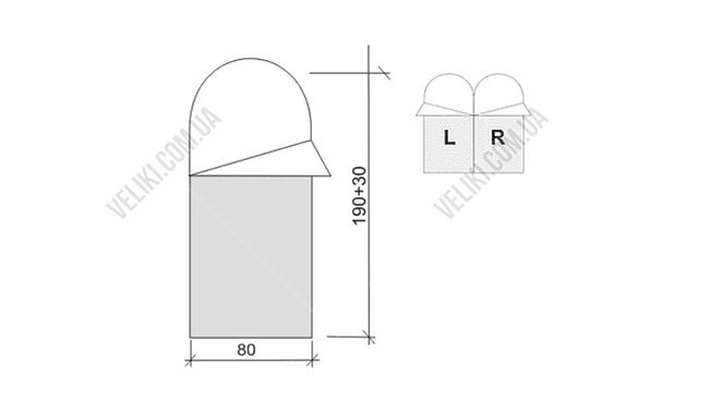 Спальний мішок Terra Incognita Asleep 400 220 cм R - дополнительное фото 1