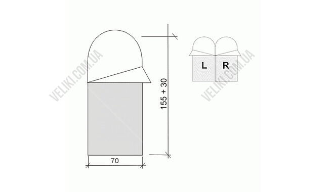 Спальный мешок Terra Incognita Asleep JR 300 165 cм L - дополнительное фото 5