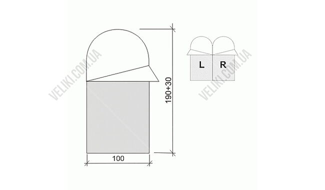 Спальный мешок Terra Incognita Asleep Wide 400 190 cм L - дополнительное фото 5