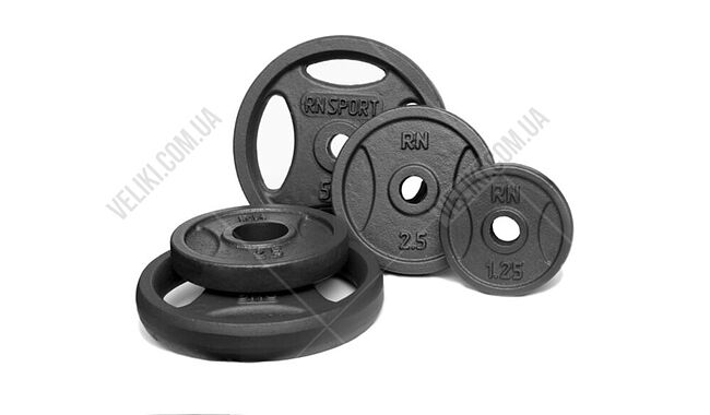 Скамья RN Sport+Стойки с упорами UM 0150+125 кг дисков+4 грифа - дополнительное фото 4