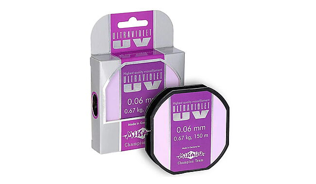 Леска Mikado Ultraviolet 25 м 0,18 мм 4,75 кг - фото 1