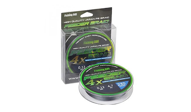 Шнур Fishing Roi Feeder Braid 4PE 230 м 0,12 мм 4,7 кг - фото 1