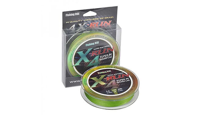 Шнур Fishing ROI X-Run Braid 4PE 150 м 0,128 мм 4,54 кг - фото 1