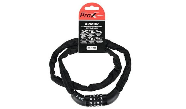 Велозамок ProX Armor 764 Code 3.5х900 мм - фото 1
