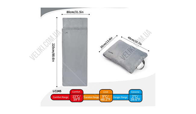 Спальный мешок Naturehike CNK2300SD022 225 см R - дополнительное фото 1