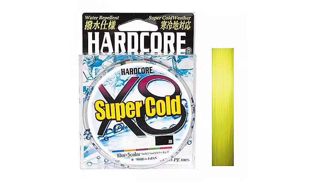 Шнур Duel Hardcore Super Cold X8 200 м 0,19 мм 12 кг - фото 1