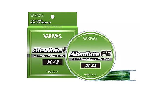 Шнур Varivas Absolute PE X4 150 м 0,09 мм 3,15 кг - фото 1