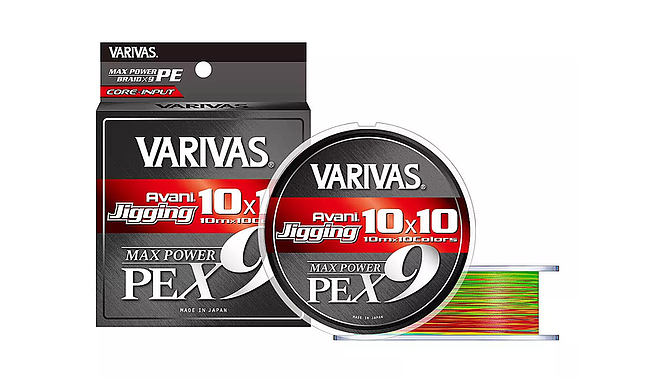 Шнур Varivas Avani Jigging Max Power X9 10x10 200 м 0,165 мм 10,3 кг - фото 1