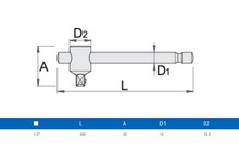 Вороток Unior Т-type 1/2" - дополнительное фото 1