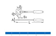 Ключ для педалей Unior Profi - дополнительное фото 1