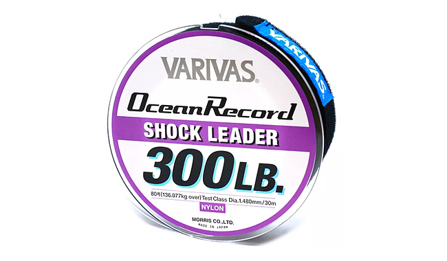 Моношоклідер Varivas Ocean Record Shock Leader 50 м 1,48 мм 136 кг - фото 1