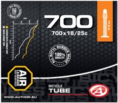 Камера 28" Author Road 700x18/25c Presta 48 мм