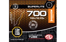 Камера 28" Author Road SuperLite 700x18/25c Presta 60 мм - фото 1