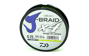 Шнур Daiwa J-Braid X4E 135 м 0,25 мм 14,4 кг