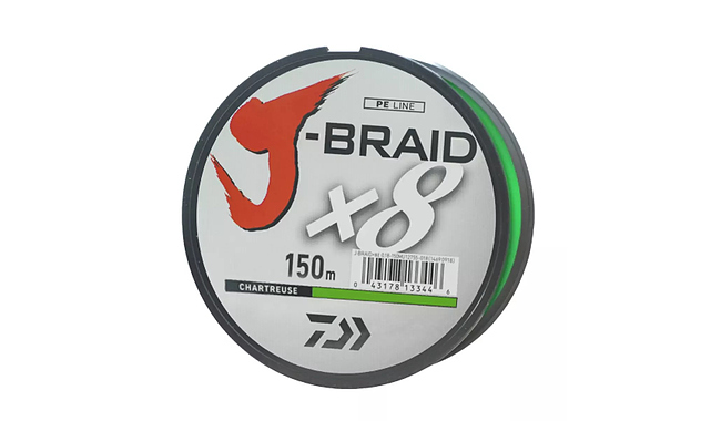 Шнур Daiwa J-Braid X8 150 м 0,13 мм 8 кг - фото 1