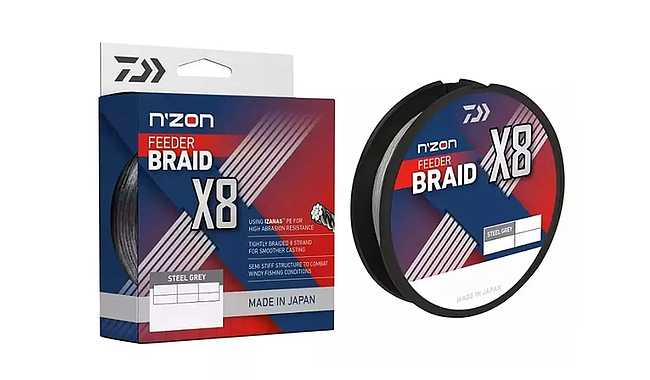 Шнур Daiwa N`Zon X8 Braid 300 м 0,08 мм 5 кг - фото 1