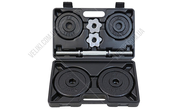 Гантеля Enero Fit 10 кг з валізою - дополнительное фото 1