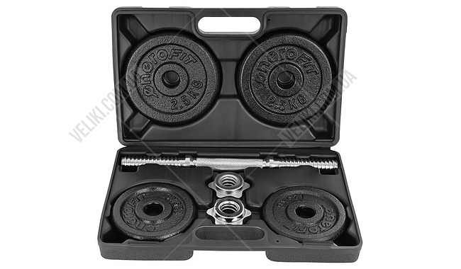 Гантеля Enero Fit 10 кг з валізою - дополнительное фото 2