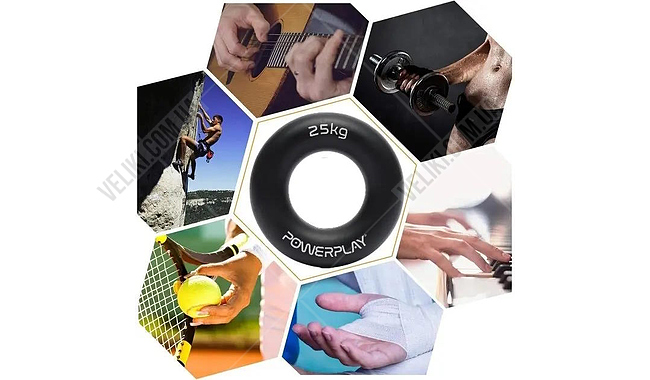 Еспандер кистьовий PowerPlay PP-4324 25 кг - дополнительное фото 4