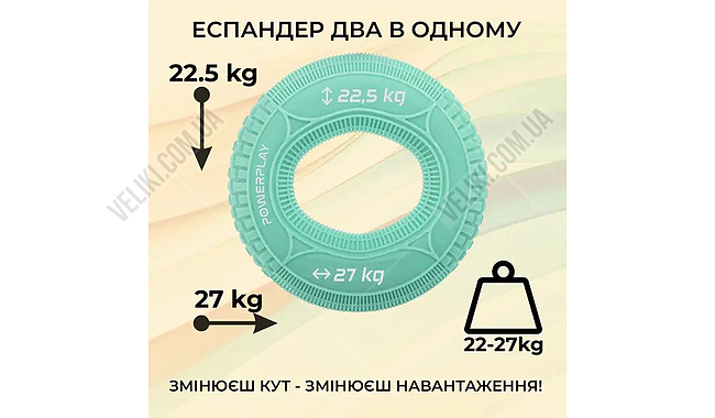 Эспандер кистевой PowerPlay PP-4330 22,5-27 кг - дополнительное фото 3