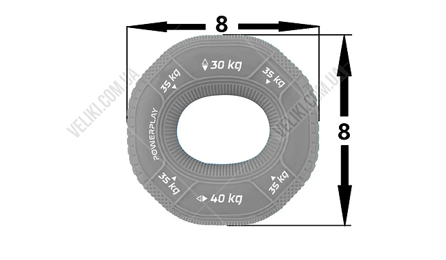 Еспандер кистьовий PowerPlay PP-4331 30-35-40 кг - дополнительное фото 3