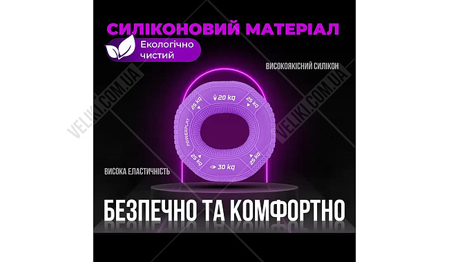 Еспандер кистьовий PowerPlay PP-4331 20-25-30 кг - дополнительное фото 5