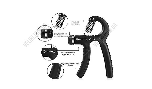 Еспандер кистьовий Newt NE-W-87 5-60 кг - дополнительное фото 1
