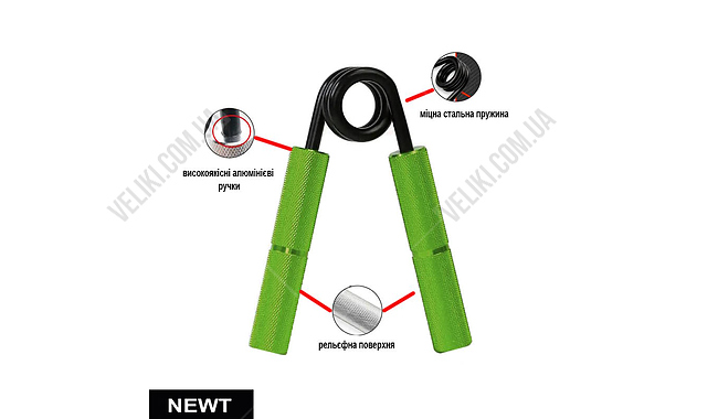 Еспандер кистьовий Newt NE-W-150 65 кг - дополнительное фото 2