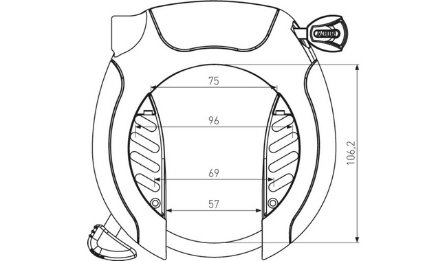 Велозамок ABUS Pro Shield XPlus 5955 NR з ланцюгом 6KS/85 та сумкою ST5950 - дополнительное фото 2