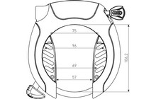 Велозамок ABUS Pro Shield XPlus 5955 NR з ланцюгом 6KS/85 та сумкою ST5950 - дополнительное фото 2
