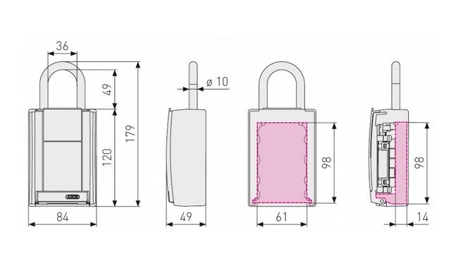Ключница ABUS KeyGarage 777 - дополнительное фото 5