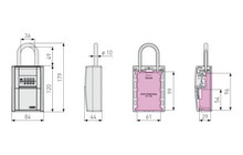 Ключница ABUS KeyGarage 797 LED - дополнительное фото 3