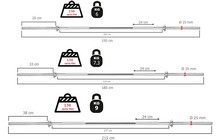 Гриф Toorx BCV 180 см (25 мм) - дополнительное фото 1
