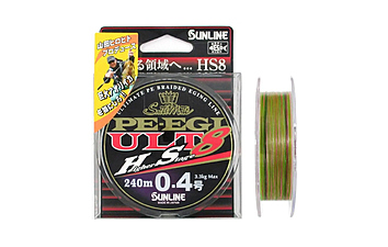 Шнур Sunline PE EGI ULT HS8 180m #0.5/0.117 mm 3.9 kg