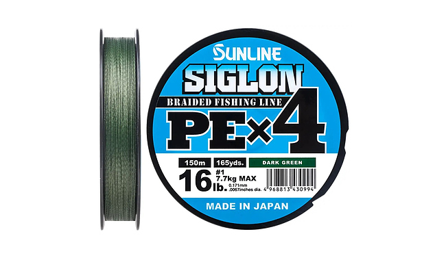 Шнур Sunline Siglon PE x4 300 м 0,242 мм 15,5 кг - фото 1