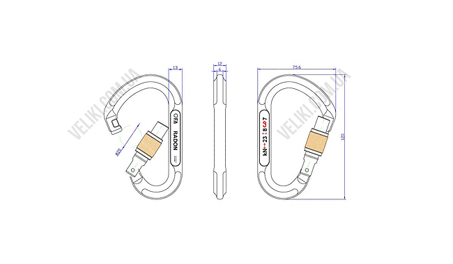 Карабін First Ascent Radon - дополнительное фото 1