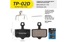 Тормозные колодки Toopre TP-02D (2 пары) - дополнительное фото 2